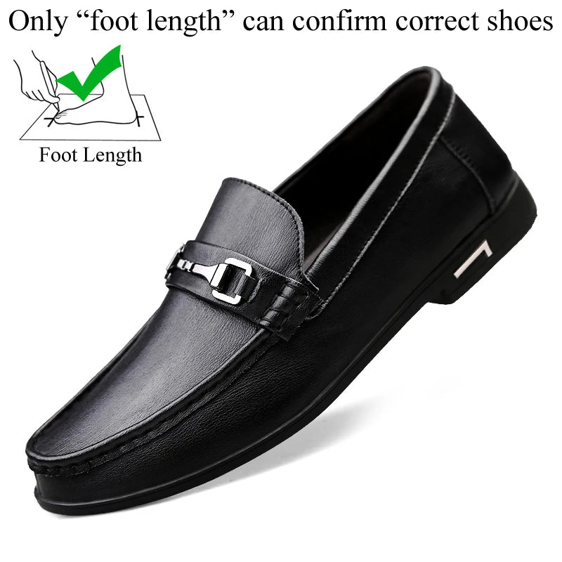 Spring Autumn Men Casual Luxury Leather Men's Loafers Lofer Shoes Loafer Loffers Slip-On Mocasines Hombre Dropshipping