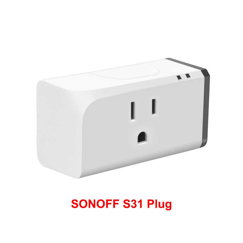 SONOFF S31/S31 Lite 15A US Wi-Fi Smart Plug Wireless Switch Overload Protection Remote Control via eWeLink Support Google Alexa