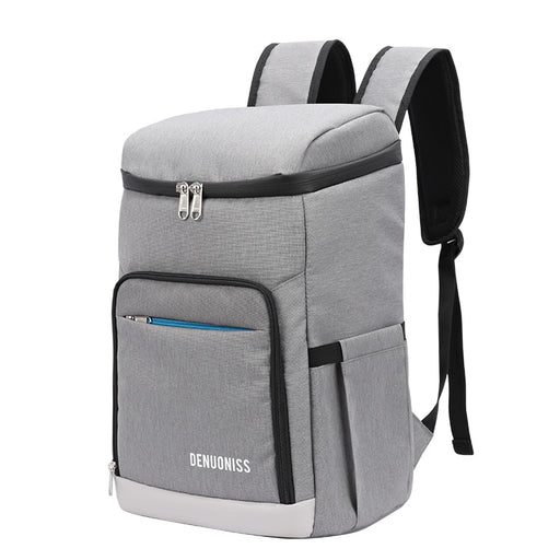 DENUONISS Suitable Picnic Cooler Backpack Thicken Waterproof Large Thermal Bag Refrigerator Fresh Keeping Thermal Insulated Bag Gray China