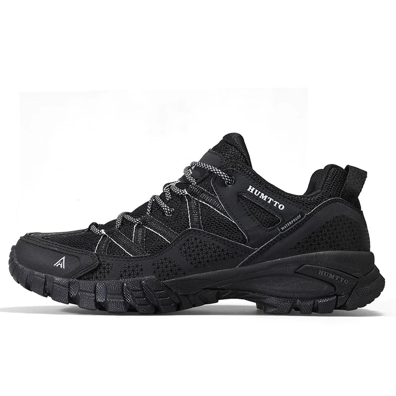 HUMTTO New Arrival Mens Hiking Shoes Breathable Lace Up Trekking Boots Male Cushioning Ourdoor Climbing Tourism Sneakers for Men