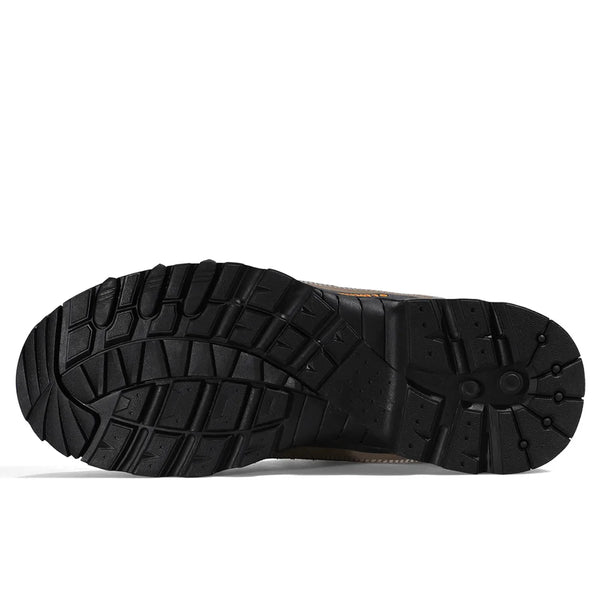 HUMTTO Outdoor Trekking Sneakers for Men Leather Sport Hiking Shoes Mens Breathable Waterproof Climbing Camping Tactical Boots