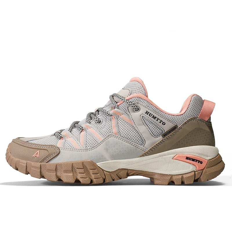 HUMTTO New Arrival Mens Hiking Shoes Breathable Lace Up Trekking Boots Male Cushioning Ourdoor Climbing Tourism Sneakers for Men