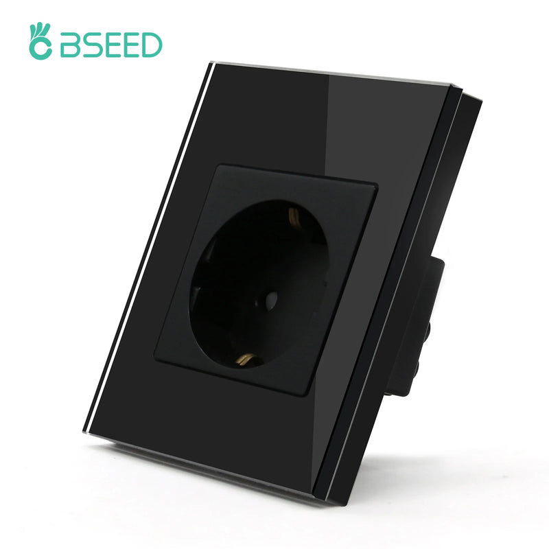 BSEED Double Light Switches Touch Sensor Wall Switch Glass 2Gang 1Way Switches Dark Blacklight White Black Golden 300W/Gang