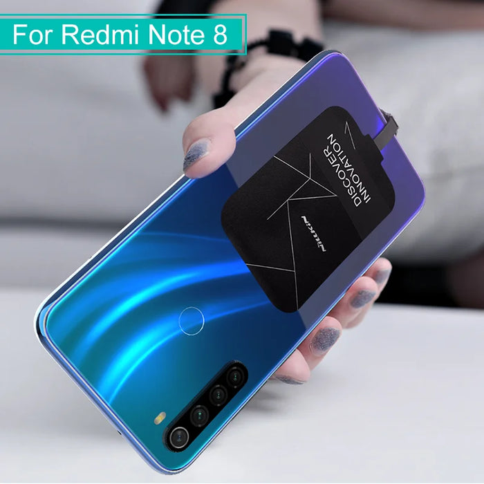 Redmi Note 8 Pro Qi Wireless Charging Charger USB Type C Receiver patch bag Wireless Charging for Xiaomi Redmi Note 8 Wireless Receiver 2 CN