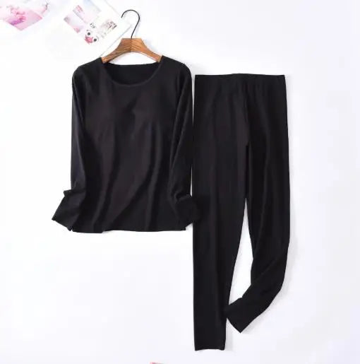 Warm Autumn Winter Women's Pajamas Set Slim Bra Padded Sleepwear Large Size Ladies Nightwear Pijamas New Velvet Home Wear Suit