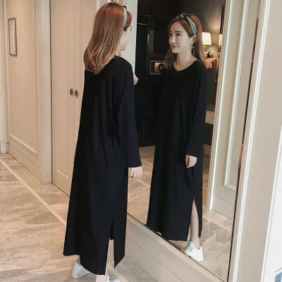 Spring summer new Korean modal cotton home wear long women nightshirt oversized women's night dress M-4XL nightgown female