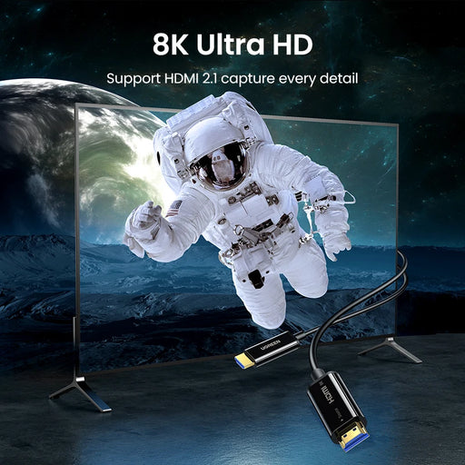 UGREEN 8K HDMI-Compatible Fiber Optic Cable 2.1 Dynamic HDR 8K/60Hz Ultra High Speed 48Gbps eARC 3D HDCP2.2 for Samsung 8K TV