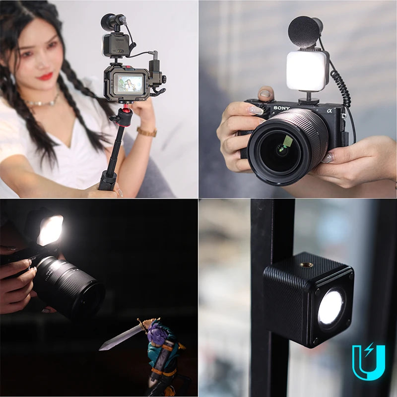 ភ្លើងវីដេអូ LED Ulanzi L2 10M IP68 ធន់នឹងទឹក អាចបន្ថយពន្លឺបាន សម្រាប់កាមេរ៉ាថតរូបក្រោមទឹក មុជទឹក សម្រាប់កាមេរ៉ា GoPro DJI DSLR