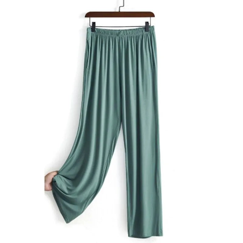 Women Spring Autumn Cotton Pajama Pants Comfortable Winter Home Wear Wide Leg Sleepwear Pant Plus Size Ladies Trousers 2XL-7XL