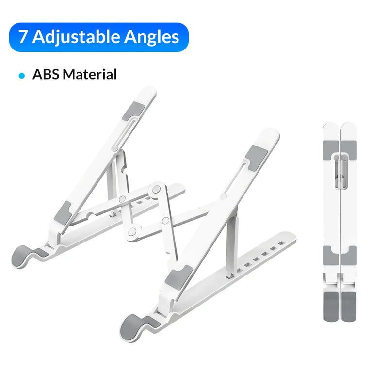 ORICO Portable Laptop Stand Riser Foldable Adjustable Notebook Holder Vertical Computer Stand desk 7 Angles for MacBook Tablets