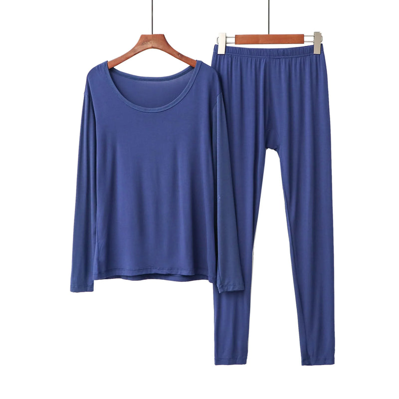 XL-6XL Modal Comfortable Women's Pajamas Set Spring Autumn Home Clothes Plus Size Sleepwear Female Suit New Pijamas De Mujer