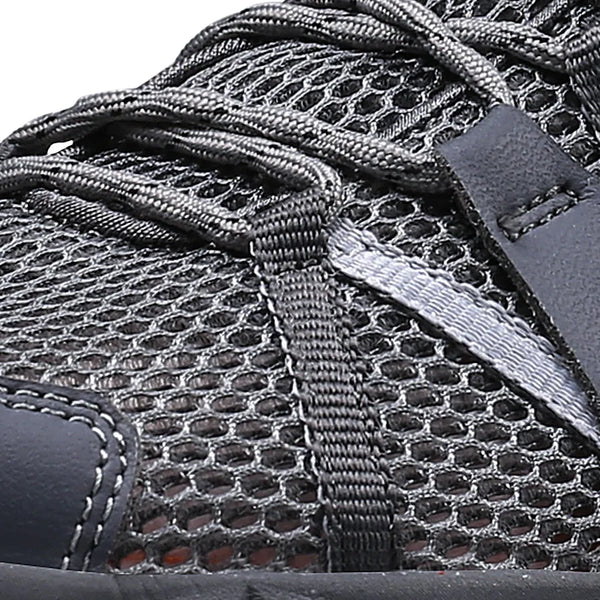 HUMTTO Men's Hiking Shoes Breathable Mesh Lightweight Lace-Up Non-slip Trekking Shoes Spring Summer Outdoor Sneakers Hot Sale