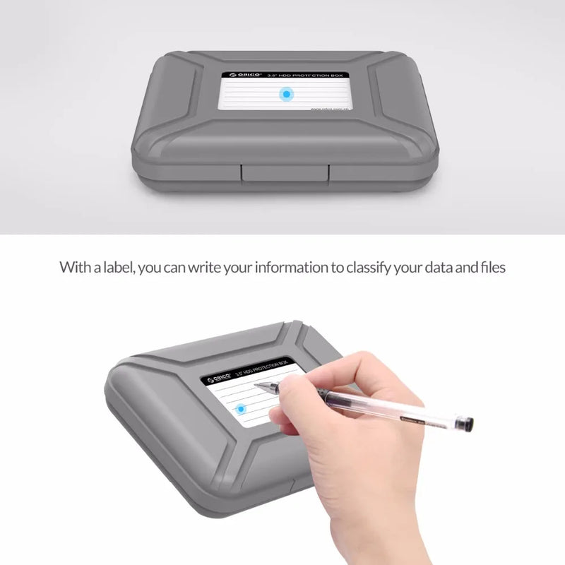 ORICO 3.5 inch Protective Box 5 Pcs Storage Case Dust-proof Moisture-proof Water Repellent Hard Drive Box