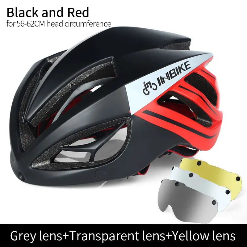 INBIKE Helmet Cycling Bike Ultralight helmet Integrally-molded Breathable Riding Mountain Road Bicycle MTB Helmet Safe Men MX-9