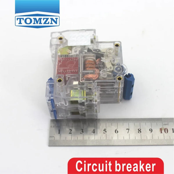 TOMZN 2P 32A Transparent Case Mini Circuit Breaker MCB DP