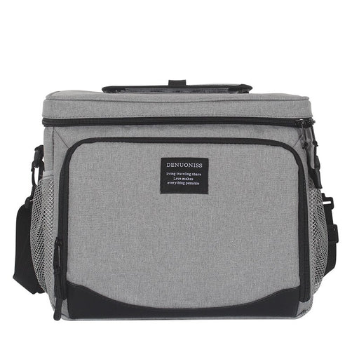 DENUONISS New Waterproof Cooler Bag Refrigerator Thermal bag Oxford 24 Can Large Capacity Thermos Bag Portable Fridge Gray