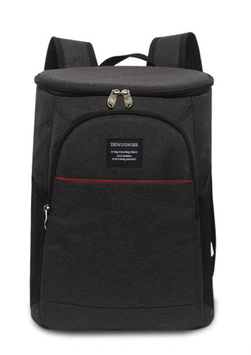 DENUONISS Large Capacity Men Backpack For Picnic Waterproof Food Backpack With Bottle Opener Thermal Backpack Cooler bag Black-LH044