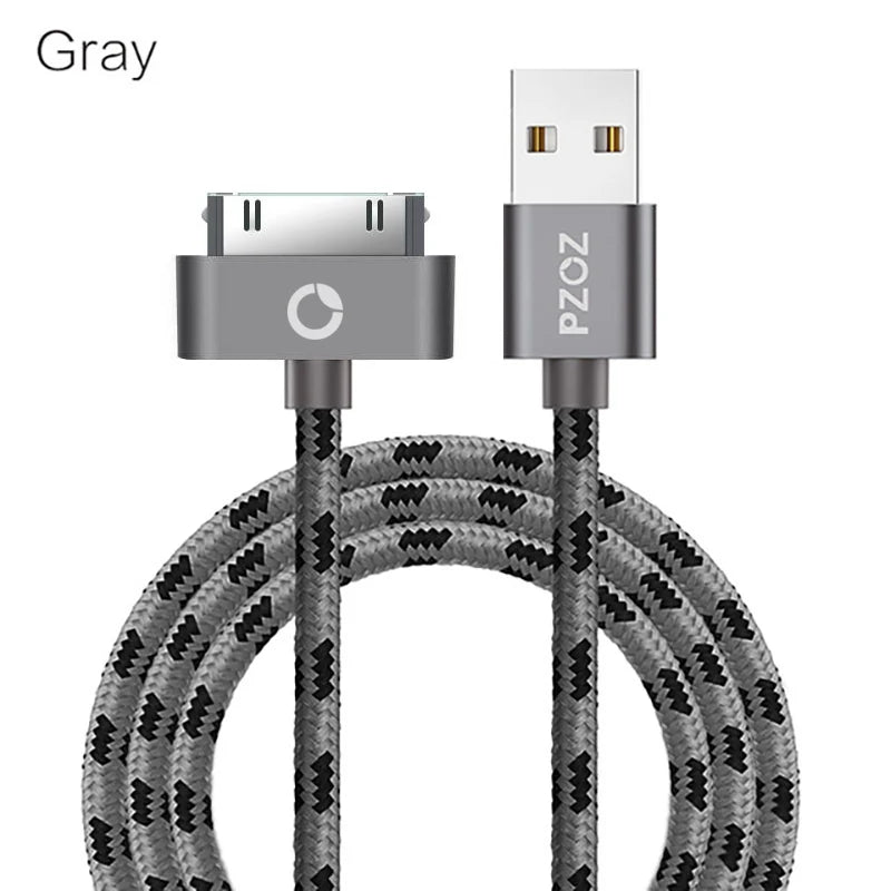 PZOZ USB Cable Charge Fast Charging for iphone 4 s 4s 3GS 3G iPad 1 2 3 4 iPod classic Nano itouch 30 Pin Charger cable adapter