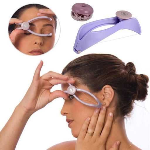 Women Facial Hair Remover Spring Threading Epilator Face Defeatherer DIY Makeup Beauty Tool for Cheeks Eyebrow Default Title