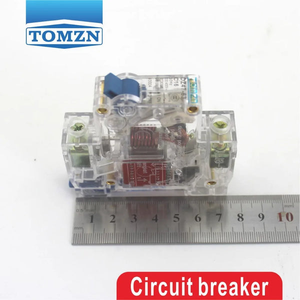 TOMZN 1P 40A 40ampere 230V 50/60HZ Transparent Case Mini Circuit Breaker MCB C45 Type