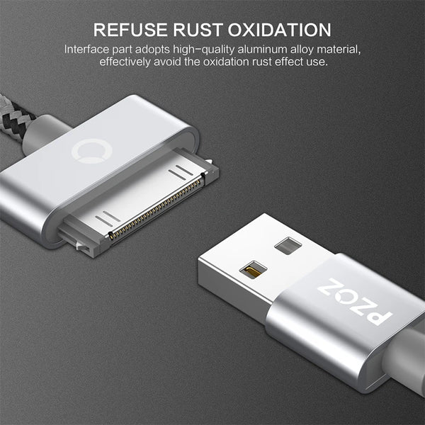 PZOZ USB Cable Charge Fast Charging for iphone 4 s 4s 3GS 3G iPad 1 2 3 4 iPod classic Nano itouch 30 Pin Charger cable adapter