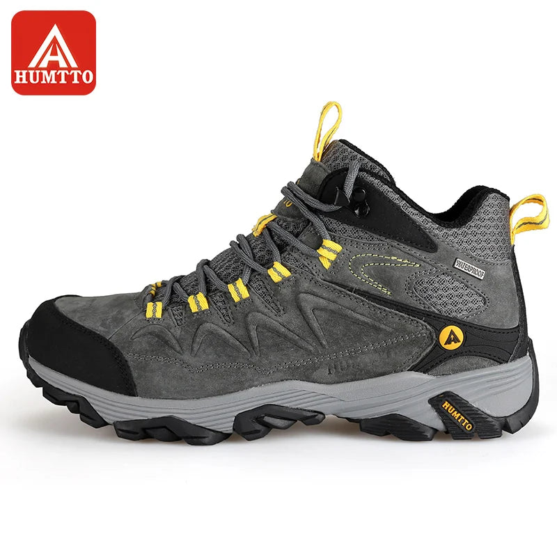 HUMTTO Hiking Shoes Men Winter Outdoor Sports Climbing Shoes Non - slip Warm Lace-up Trekking high-top Sneakers Big Size