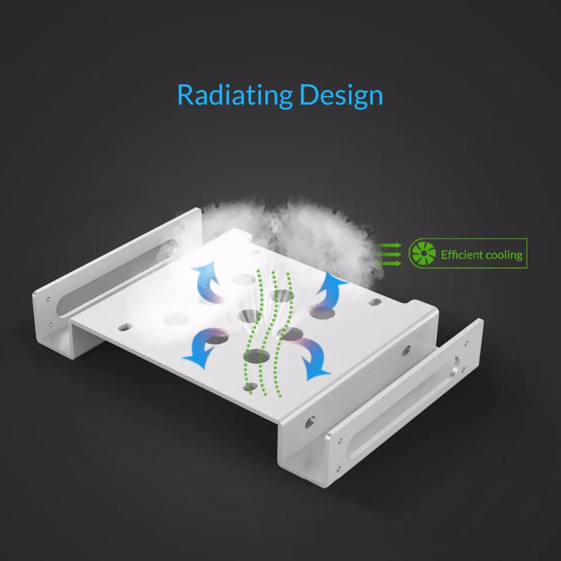 ORICO Aluminum 5.25 inch to 2.5 or 3.5 Inch Hard Disk Drive Mounting Bracket Dock with Screws Hard Drive Holder For HDD SSD