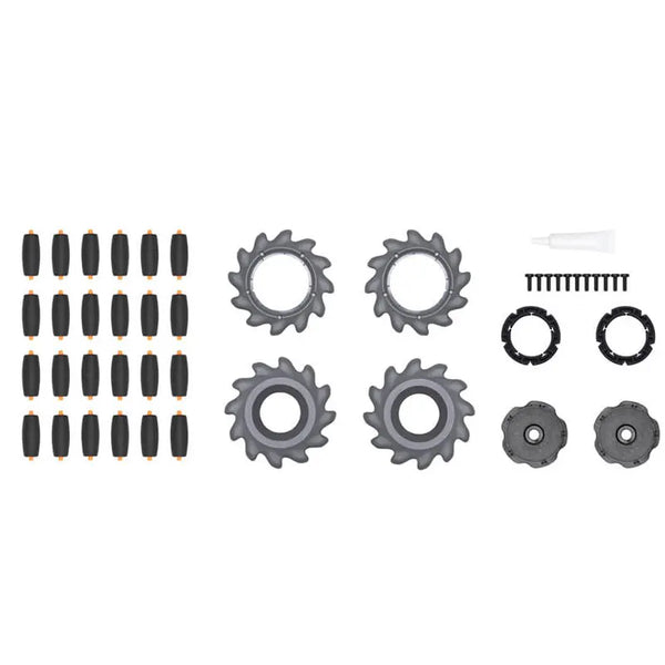 DJI RoboMaster S1 Mecanum Wheel High-performance rollers provide the wheels with excellent tractions and rigidity