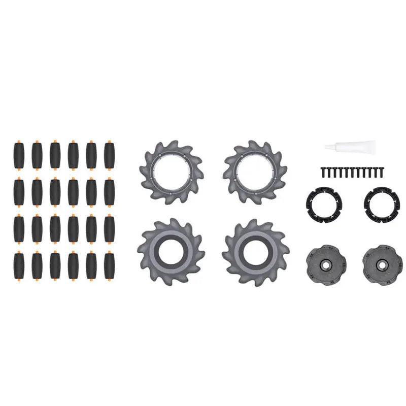DJI RoboMaster S1 Mecanum Wheel High-performance rollers provide the wheels with excellent tractions and rigidity