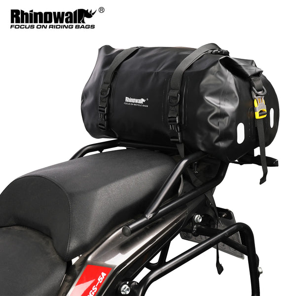 កាបូបម៉ូតូ Rhinowalk 20L កាបូបកន្ទុយម៉ូតូការពារទឹកជ្រាប មានមុខងារច្រើនយ៉ាង ប្រើប្រាស់បានយូរ ស្ងួត កាបូបកៅអីម៉ូតូខាងក្រោយសម្រាប់ម៉ូតូធំ