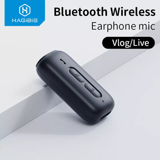 Hagibis Wireless Microphone Bluetooth earphones Mic Voice Recording recevier for iPhone iPad Live Stream Vlog YouTube Facebook