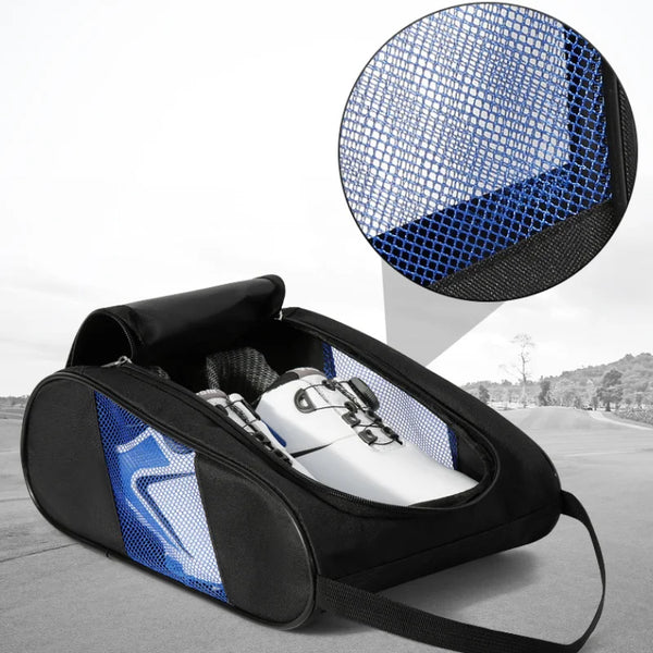 Portable Mini Golf Shoe Bag Nylon Carrier Bags Golfball Holder Lightweight Breathable Pouch Pack Tee Bag Sports Accessories