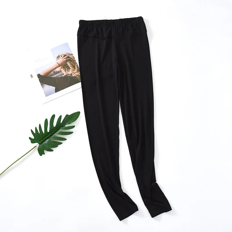 Fdfklak S-3XL Women Home Clothes New Modal Cotton Pajamas Pant Loose Large Size Sleepwear Pants Elastic Waist Nightwear Trousers