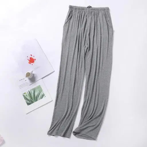 Spring Summer Men Sleepwear Pant Plus Size Sleep Bottoms Women Modal Cotton Nightwear Pajama Pants Lounge Home Wear Trousers