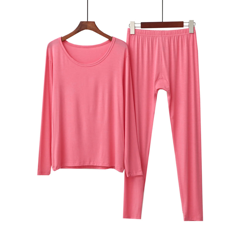 XL-6XL Modal Comfortable Women's Pajamas Set Spring Autumn Home Clothes Plus Size Sleepwear Female Suit New Pijamas De Mujer