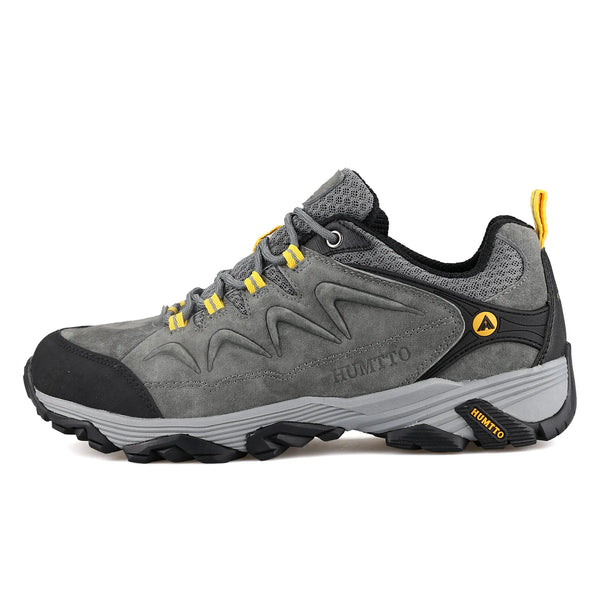 HUMTTO Hiking Shoes for Men Leather Trekking Waterproof Boots Camping Ankle Boots Mens Hunting Mountain Tactical Sneakers Man