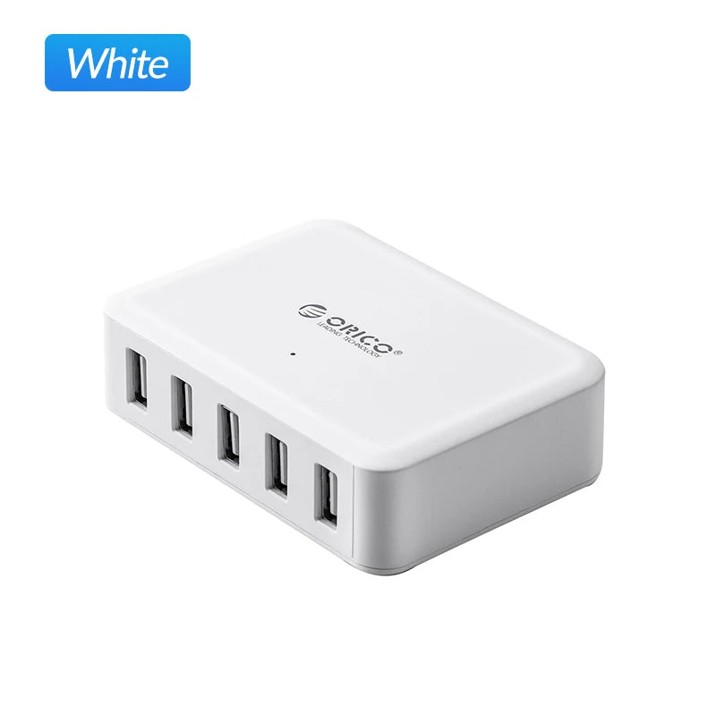 ORICO Desktop USB Charger Series Multi-port USB Charging Dock for iPhone Samsung Xiaomi Huawei Home Office Desk Charger Station