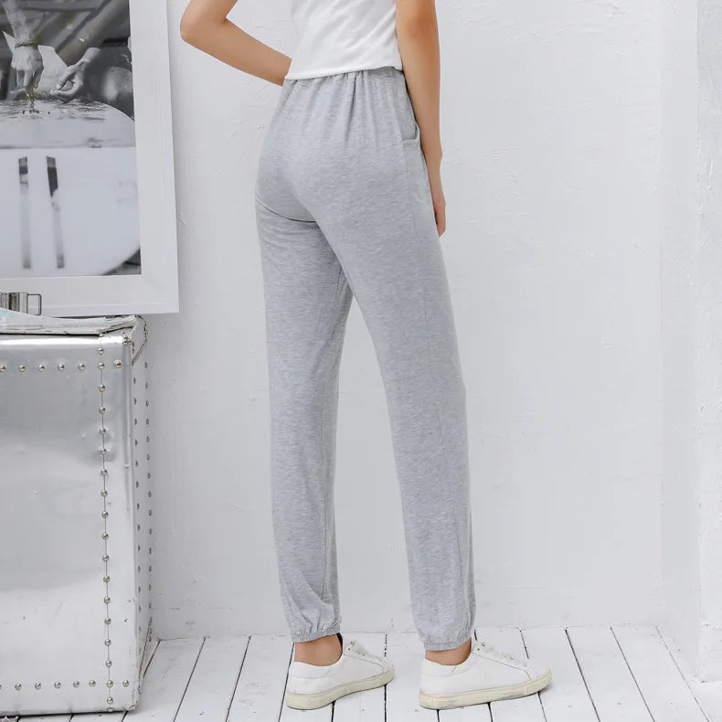 Spring Fall Loose Sleepwear Women Bottoms Sleep Pants Modal Cotton Pajama Pant Ankle-length Lounge Ladies Home Wear Trousers