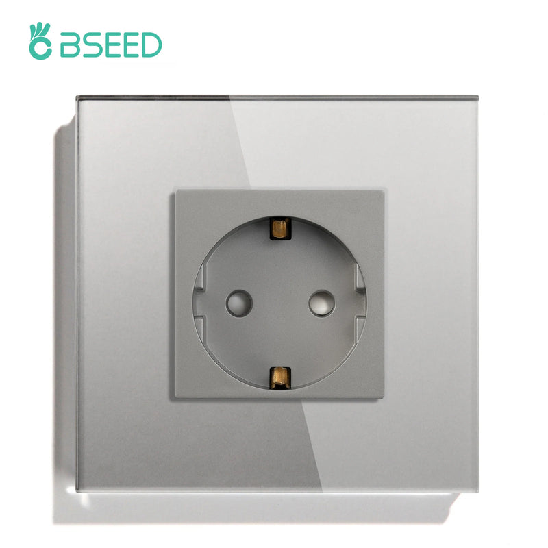 BSEED Double Light Switches Touch Sensor Wall Switch Glass 2Gang 1Way Switches Dark Blacklight White Black Golden 300W/Gang