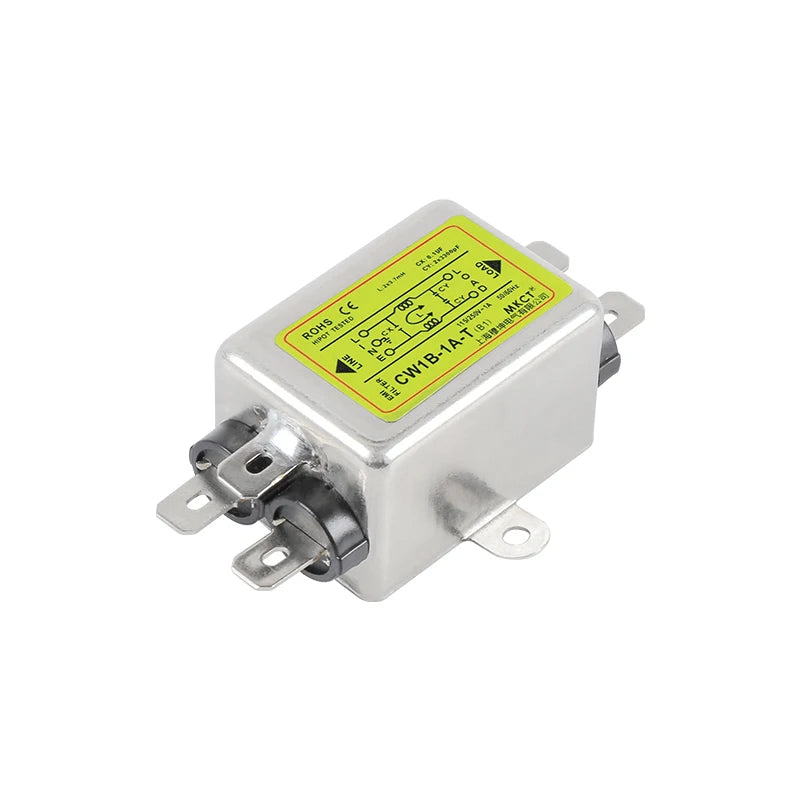 TOMZN Power Supply Filter Single-Phase AC EMI Purification Anti-Jamming 220V CW1B-T(B1)1A 3A 6A 10A15A