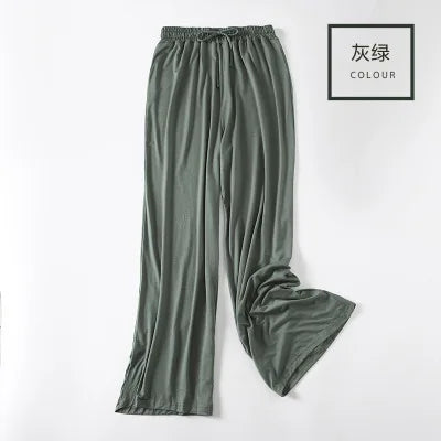 Spring Autumn Night Wear Lounge Pants Home Pajama Elastic Waist Sleepwear Pyjama Bottoms Loose Casual Women's Pijama Pant