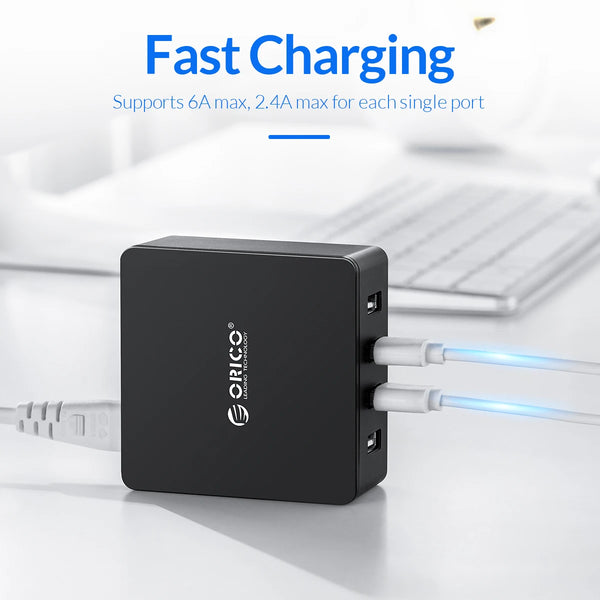 ORICO Desktop USB Charger Series Multi-port USB Charging Dock for iPhone Samsung Xiaomi Huawei Home Office Desk Charger Station