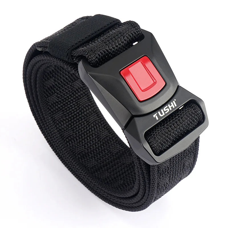 125Cm Quick Release Buckle Men's Tactical Belts Sport Outdoor Canvas Belt Men Nylon Cargo Fashion Cinturon QJ CINGA