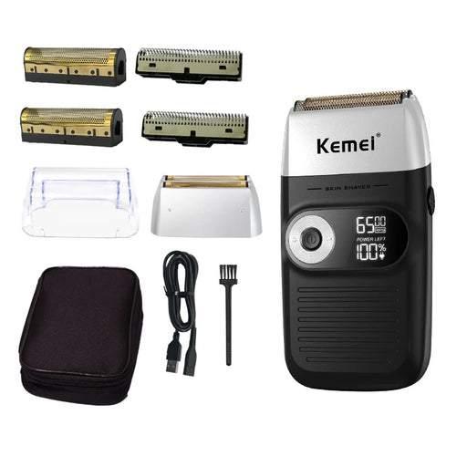 Kemei Electric Shaver Men Electric Razor Rechargeable Beard Shaver Floating Hair Trimmer Face Care Shaving Machine