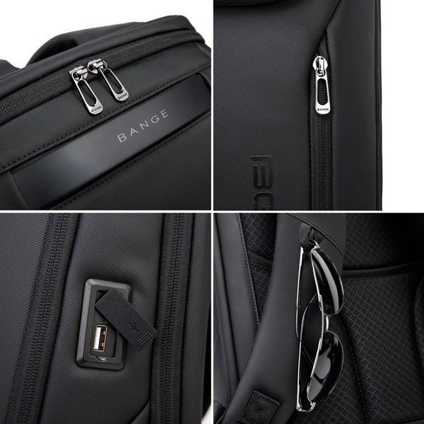 BANGE USB Charging Waterproof Laptop Backpack 17 Computer Bag Travel Business Hiking Backpacks School Back Pack Mochila For Men