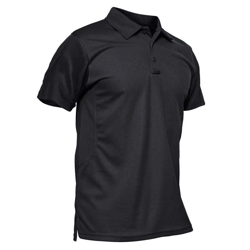 TACVASEN Summer Colorful Fashion Polo Tee Shirts Men's Short Sleeve T-shirt Quick Dry Army Team Work Green T-Shirt Tops Clothing