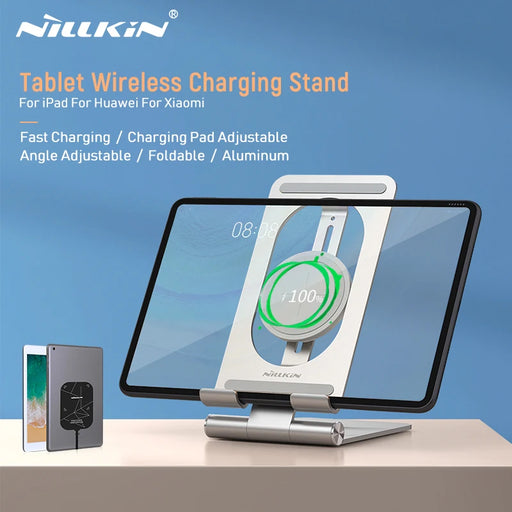 For iPad Wireless Charger, Nillkin Tablet Wireless Charging Pad Aluminum 15W Qi Wireless Charger for Huawei MatePad Pro For iPad
