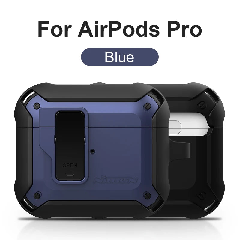NILLKIN For Airpods Pro Case Switch Cover For AirPods Case TPU PC Anti-fall Cover For AirPods 3 Wireless Earphone With Keychain