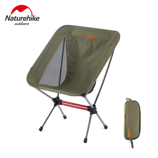 Naturehike Fishing Chair Ultralight Portable Outdoor Compact Folding Picnic Chair Fold Up Beach Chair Foldable Camping Chair CN Green