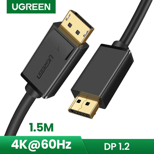 Ugreen DisplayPort Cable 4K/60Hz 144Hz Display Port Cable 1.2 for HDTV Projector PC 144Hz DisplayPort to DisplayPort Cable 1.2